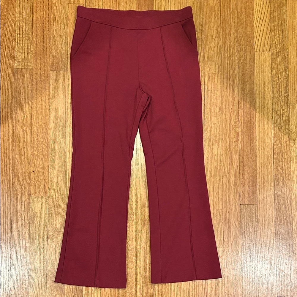 Time and Tru Stylish Red Flared Cropped Pants Size Medium